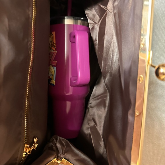 Brown Patterned Women's Clutch - Picture 6 of 7